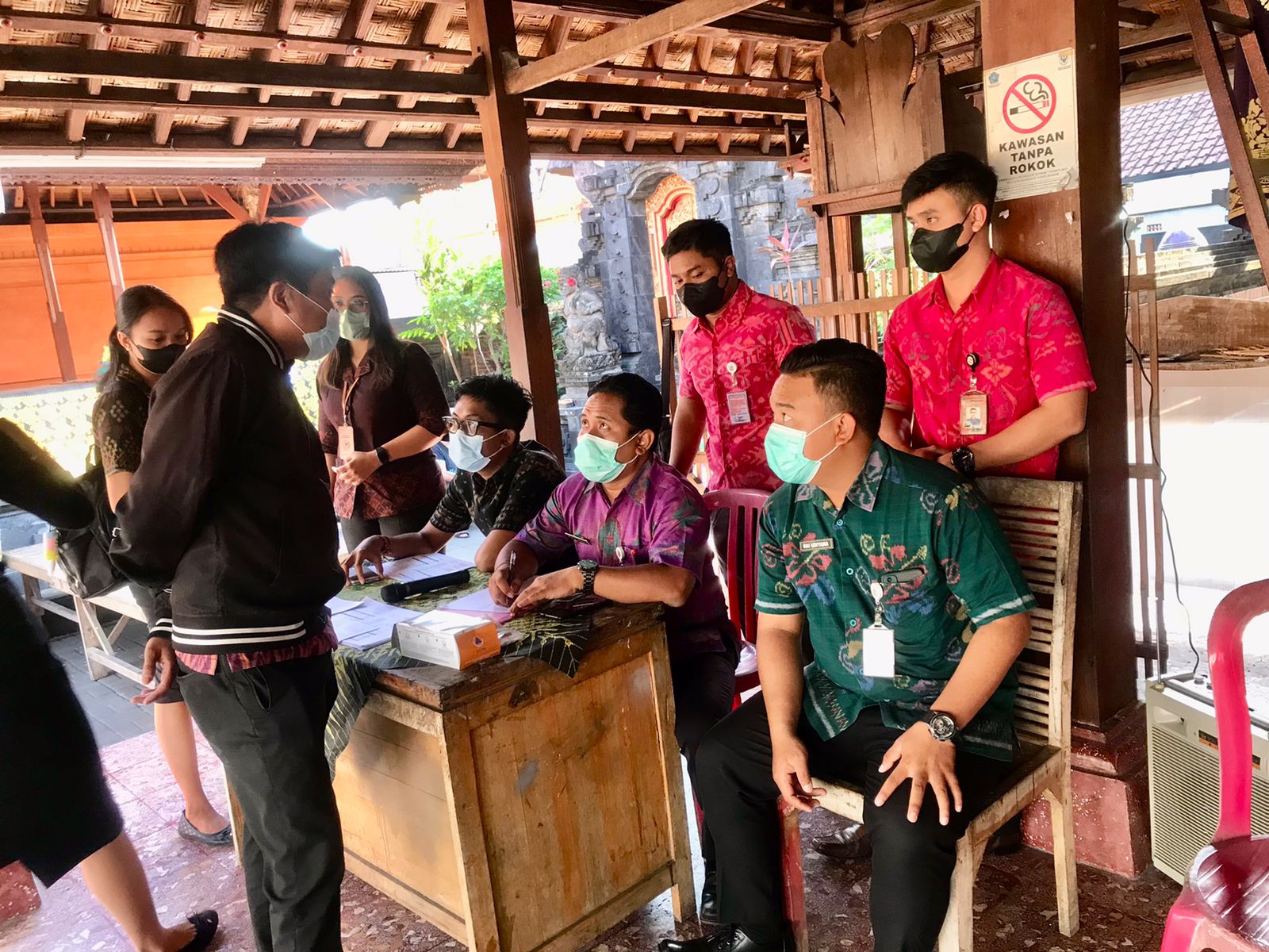 Kegiatan Vaksinasi Massal Covid 19 di Br. Ceramcam, Kesiman