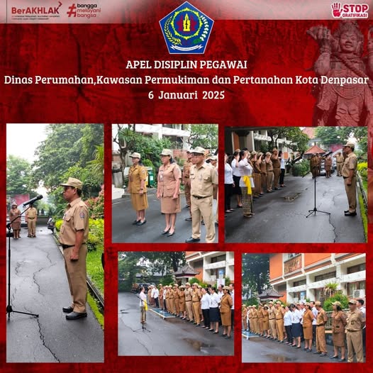 Apel Disiplin Pegawai di lingkungan Dinas Perumahan, Kawasan Permukiman dan Pertanahan Kota Denpasar