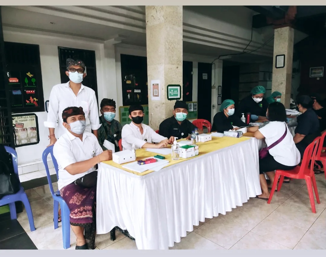 Kegiatan Vaksinasi Massal Covid 19 Di Br. Kebonkuri Kelod, Kesiman