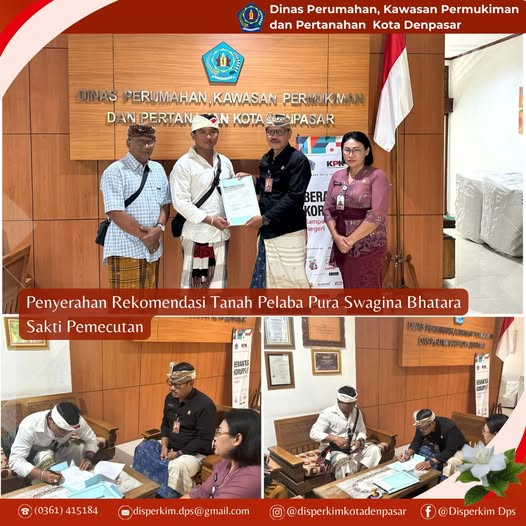 Penyerahan Rekomendasi Tanah Pelaba Pura Swagina Bhatara Sakti Pemecutan, Desa Pemecutan Klod