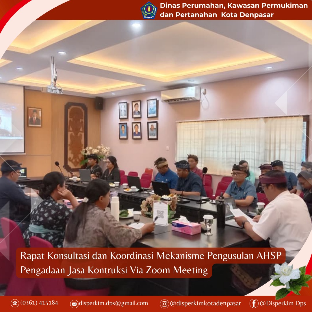 Rapat Konsultasi dan Koordinasi Mekanisme Pengusulan AHSP 