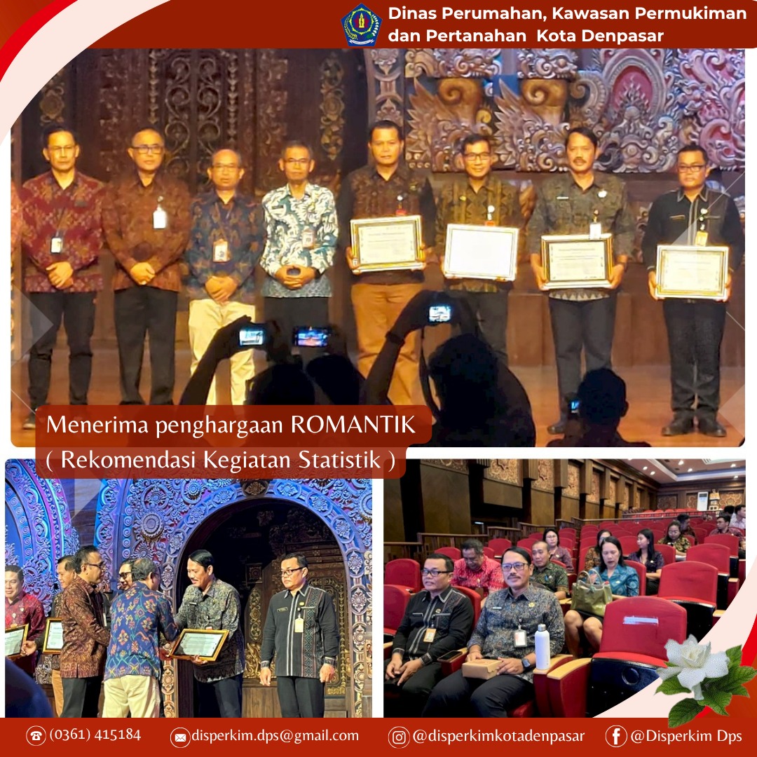 Menerima penghargaan sebagi OPD atas dedikasi komitmen tinggi