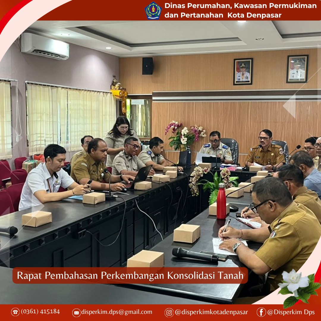 Rapat Pembahasan Perkembangan Konsolidasi Tanah Jalan 