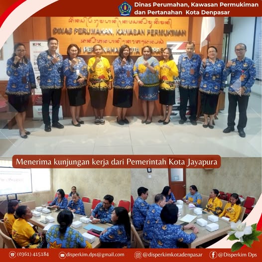 Menerima kunjungan kerja dari Pemerintah Kota Jayapura