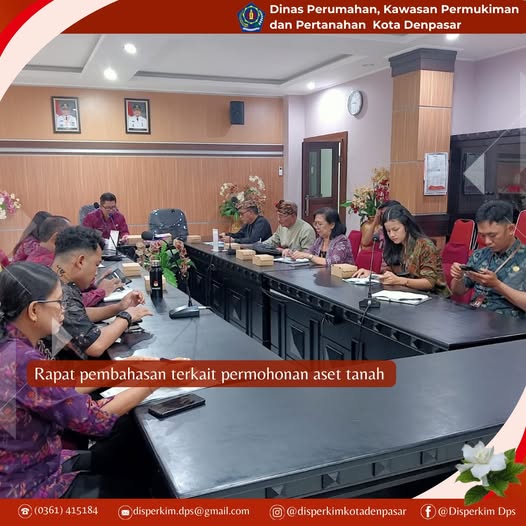 Rapat pembahasan terkait permohonan aset tanah