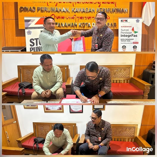 Serah terima Rekomendasi Tukar Menukar Tanah Pelaba Pura Sangguan Pagan