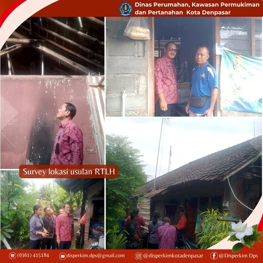 Survey lokasi usulan RTLH an I Nyoman suarkan Jl. Gunung Kerinci