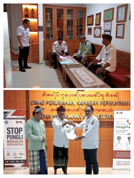 Serah Terima Rekomendasi Peralihan Hak Pelaba Pura Dalem Kahyangan Prajapati Catur Pura Prajapati Pagutan